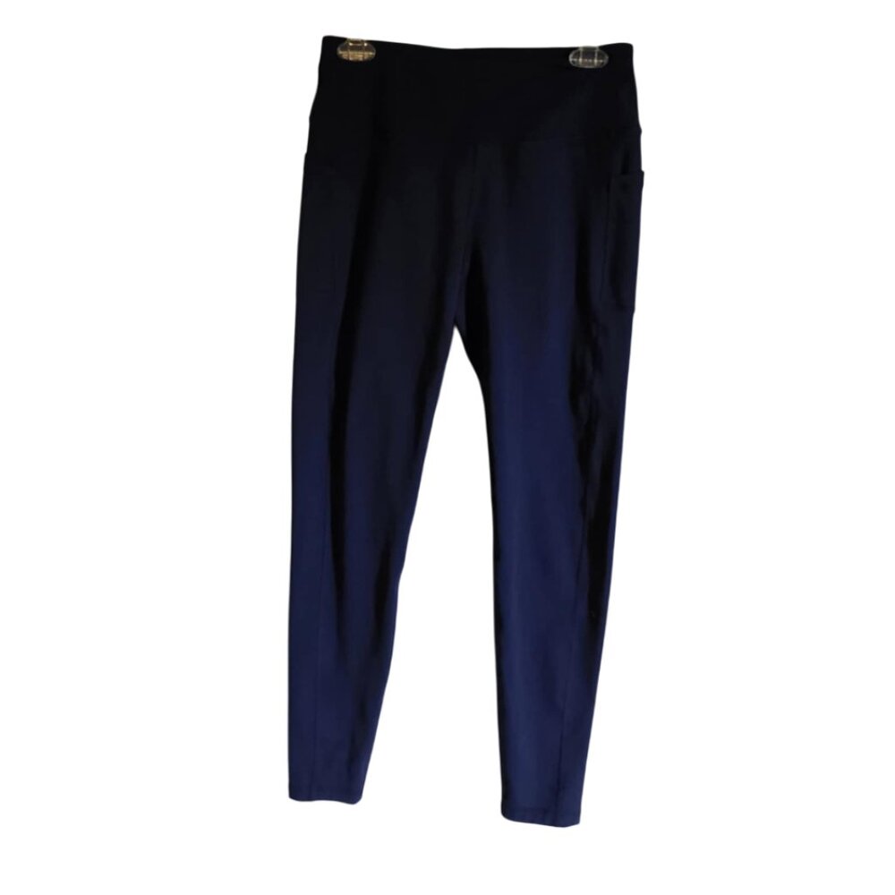 EUC Navy Blue Performance Wear Leggings with pockets
